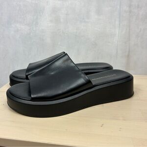 BCBGeneration Platform Slide Sandals Black Women's 7.5 Farrah Minimal Y2K‎
